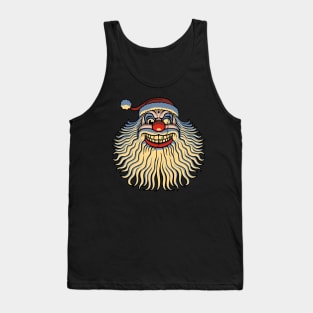 Scary Clown Claus Tank Top